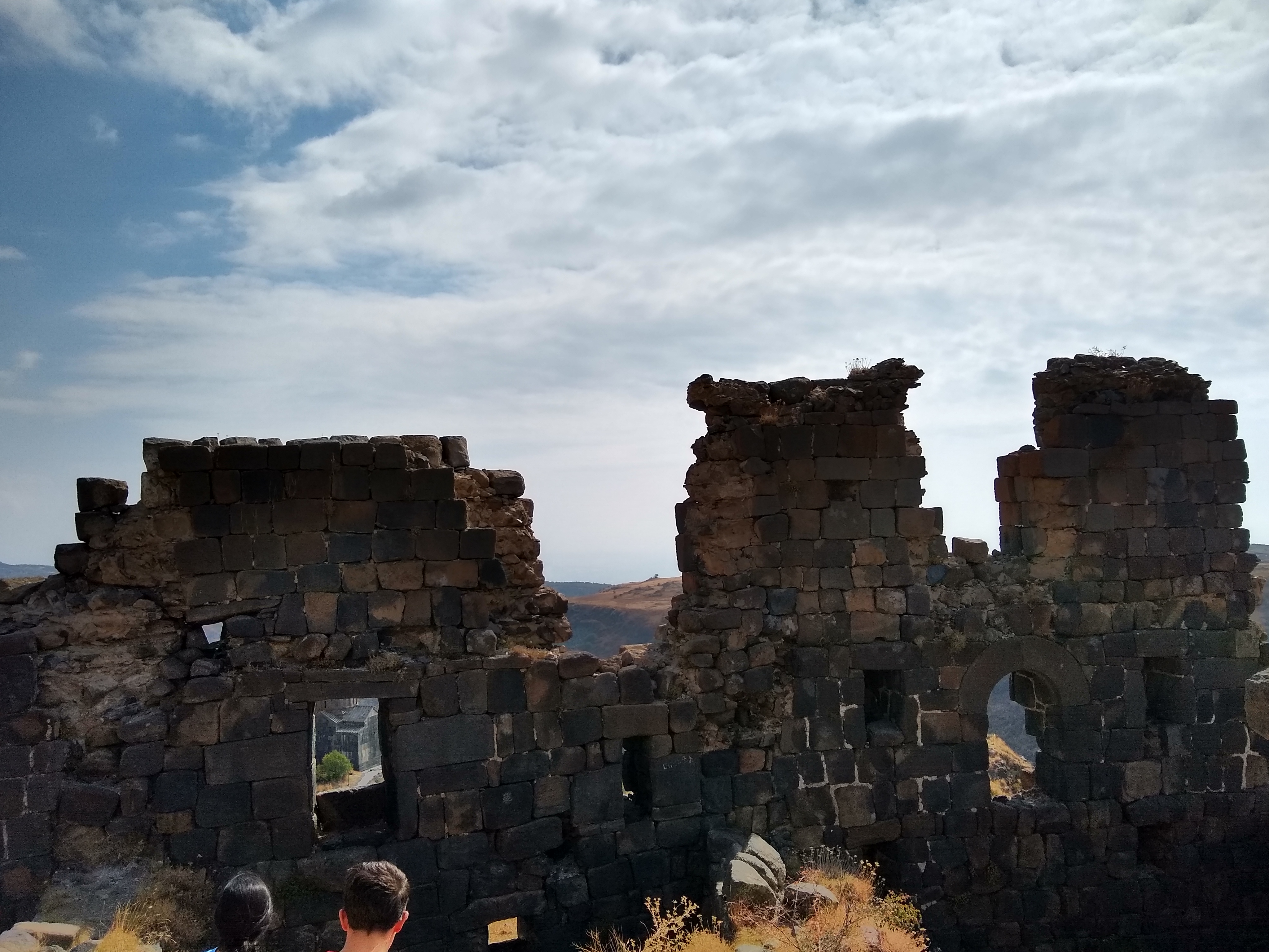 Photo of battlement ruins in an old fortress